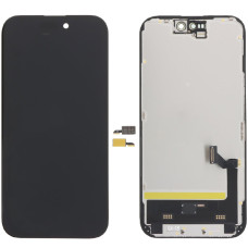 Дисплей з сенсорним екраном (модуль) iPhone 15, чорний, OLED GX