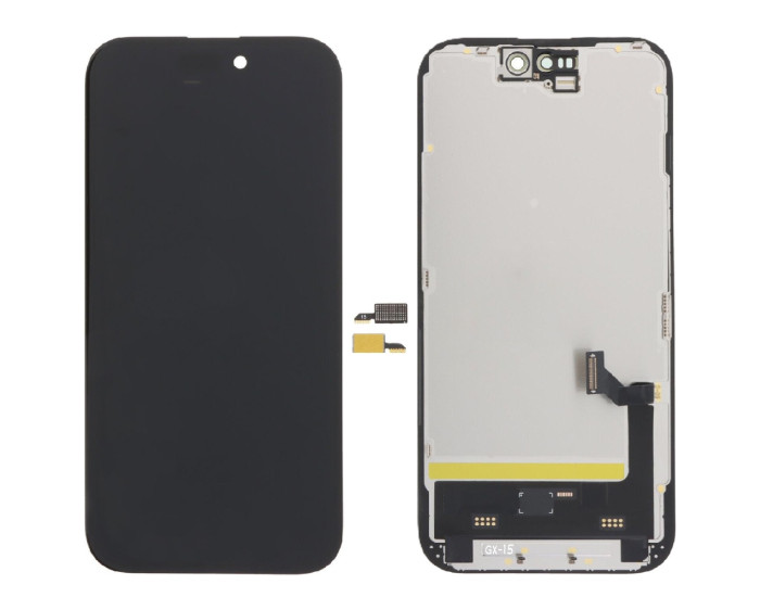 Дисплей з сенсорним екраном (модуль) iPhone 15, чорний, OLED GX