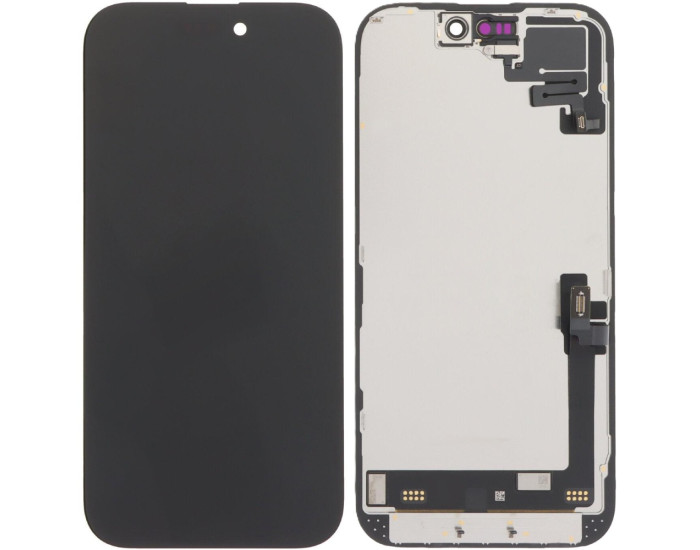 Дисплей с сенсорным экраном (модуль) iPhone 16, черный, оригинал
