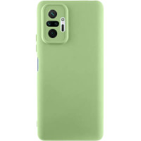 Чохол-силікон Getman Liquid Silk Full Camera Xiaomi Redmi Note 10 Pro / Note 10 Pro Max, Фісташковий