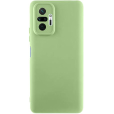 Чохол-силікон Getman Liquid Silk Full Camera Xiaomi Redmi Note 10 Pro / Note 10 Pro Max, Фісташковий