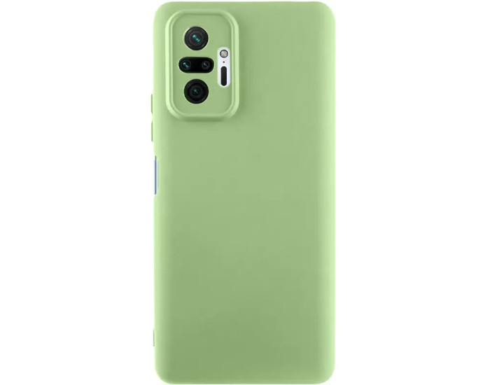 Чехол-силикон Getman Liquid Silk Full Camera Xiaomi Redmi Note 10 Pro / Note 10 Pro Max, Фисташковый