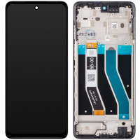 Дисплей с сенсорным экраном (модуль) Motorola XT2223 Moto G62 5G, черный с рамкой оригинал