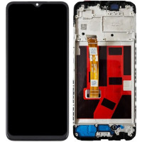 Дисплей з сенсорним екраном (модуль) Oppo A18 /A38, чорний з рамкою, оригінал