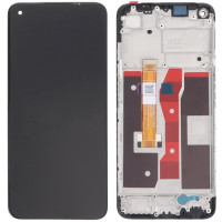 Дисплей с сенсорным экраном (модуль) Oppo A54 4G / A55 4G/ One Plus Nord N100, черный  с рамкой, (CPH2239, #BV065WBM-L03-MB02)
