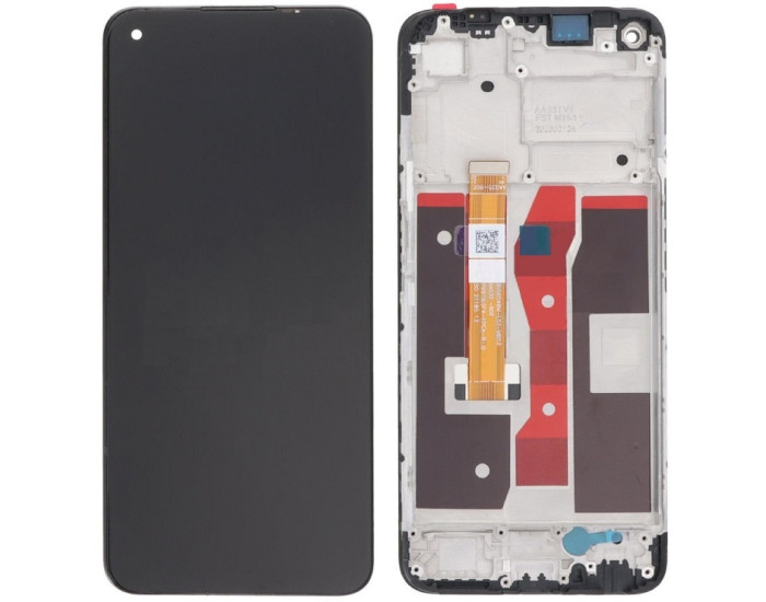 Дисплей с сенсорным экраном (модуль) Oppo A54 4G /A55 4G /One Plus Nord N100, черный  с рамкой (CPH2239, #BV065WBM-L03-MB02)