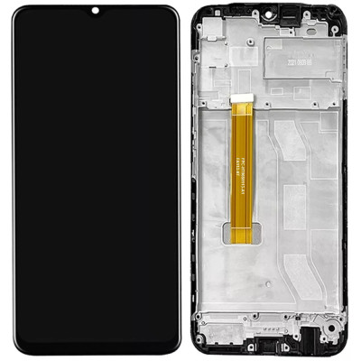 Дисплей з сенсорним екраном (модуль) Realme C25 / C25s, версія 2, p/n:FPC-HTF065F113-A0, чорний, з рамкою, оригінал