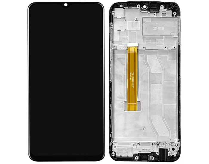 Дисплей с сенсорным экраном (модуль) Realme C25 / C25s, версия 2, p/n:FPC-HTF065F113-A0, черный, с рамкой, оригинал