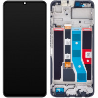 Дисплей з сенсорним екраном (модуль) Realme C51 / Note 50, чорний з рамкою, оригінал