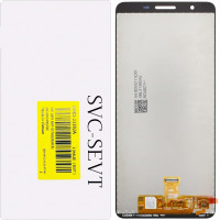 Дисплей с сенсорным экраном (модуль) Samsung A013, A01 Core, черный с рамкой, сервисная упаковка GH82-23392A, оригинал