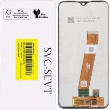 Дисплей с сенсорным экраном (модуль) Samsung A015 A01, черный с узким коннектором, сервисная упаковка GH81-18209A