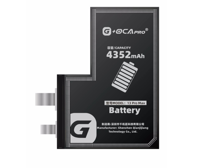 Акумулятор iPhone 13 Pro Max, A2653, 4352 mAh, без контролера, оригінал G+OCA PRo
