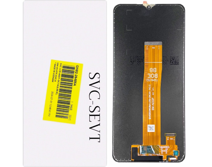 Дисплей с сенсорным экраном (модуль) Samsung A032 Galaxy A03 2021 Euro Version / A127, черный, оригинал, сервисная упаковка GH82-26485A R0.0.