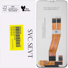 Дисплей з сенсорним екраном (модуль) Samsung A035G A03, чорний, оригінал, сервісна упаковка GH82-20118A 163 x 72 mm