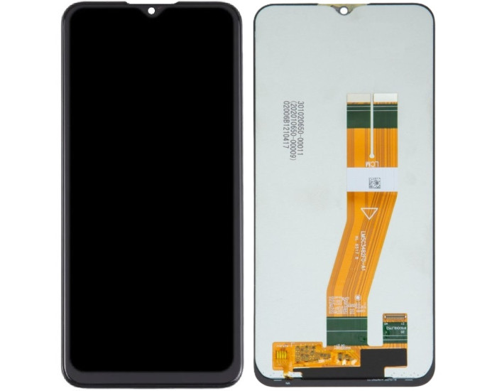 Дисплей с сенсорным экраном (модуль) Samsung A035G A03, черный, оригинал, 163mm x 72mm