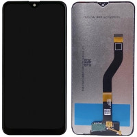 Дисплей з сенсорним екраном (модуль) Samsung A107 A10s, чорний, переклеювання
