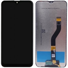 Дисплей з сенсорним екраном (модуль) Samsung A107 A10s, чорний, переклеювання