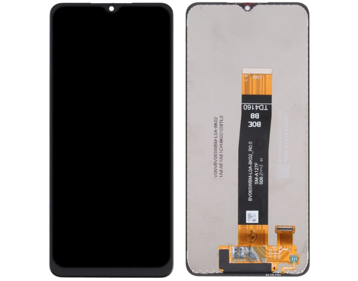Дисплей с сенсорным экраном (модуль) Samsung A127 A12 Nacho / A125 / M127, черный, оригинал REV0.0