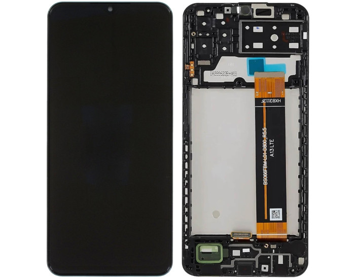 Дисплей с сенсорным экраном (модуль) Samsung A135 /A137 /A236 /M135 /M236 /M336, REV5.5, черный с рамкой