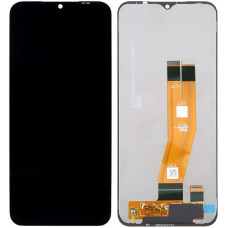 Дисплей с сенсорным экраном (модуль) Samsung A145, черный с желтом шлейфом, Best Copy