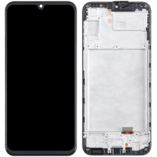 Дисплей з сенсорним екраном (модуль) Samsung A245 A24, чорний з рамкою, оригінал