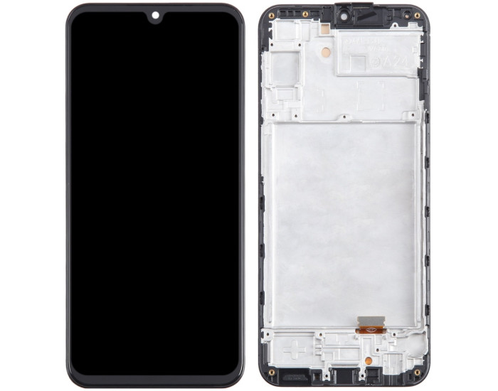 Дисплей с сенсорным экраном (модуль) Samsung A245 A24, черный с рамкой, оригинал
