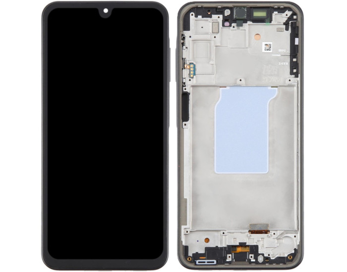 Дисплей з сенсорним екраном (модуль) Samsung A266 A26, чорний, з рамкою, OLED