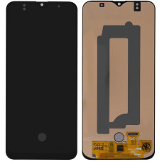 Дисплей з сенсорним екраном (модуль) Samsung A307 A30s 2019, чорний, переклеювання