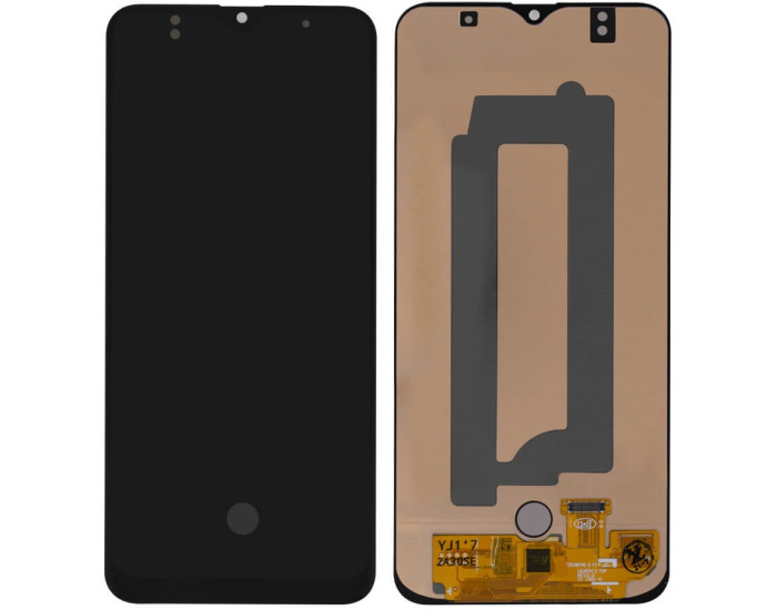 Дисплей з сенсорним екраном (модуль) Samsung A307 A30s 2019, чорний, переклеювання