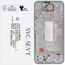 Дисплей с сенсорным экраном (модуль) Samsung A346 Galaxy A34 5G, черный с рамкой Silver, оригинал сервисная упаковка