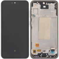 Дисплей з сенсорним екраном (модуль) Samsung A366 Galaxy A36, чорний з рамкою OLED
