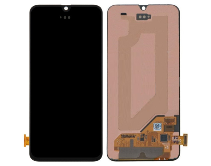 Дисплей з сенсорним екраном (модуль) Samsung A405 A40 2019, чорний, переклеювання