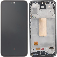 Дисплей з сенсорним екраном (модуль) Samsung A546 Galaxy A54 5G, чорний з рамкою сірою, оригінал Assembled