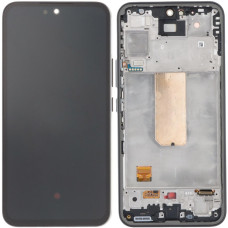 Дисплей с сенсорным экраном (модуль) Samsung A546 Galaxy A54 5G, черный с рамкой серой, оригинал Assembled