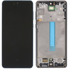Дисплей з сенсорним екраном (модуль) Samsung A736 Galaxy A73 5G, Сірий з рамкою, з широким обідком OLED