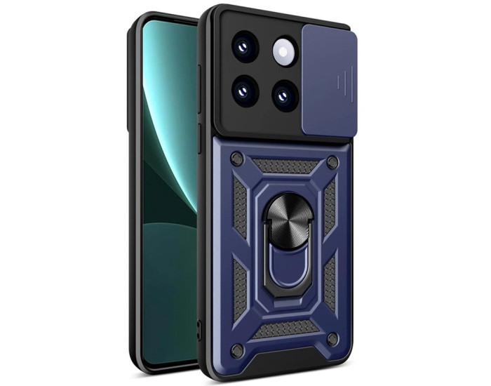 Чехол-Ударопрочный Camshield Serge Ring Xiaomi Poco X6 Pro (Синий)