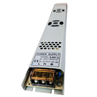 Блок питания ND LED 12v/42A импульсный, металлический 500w