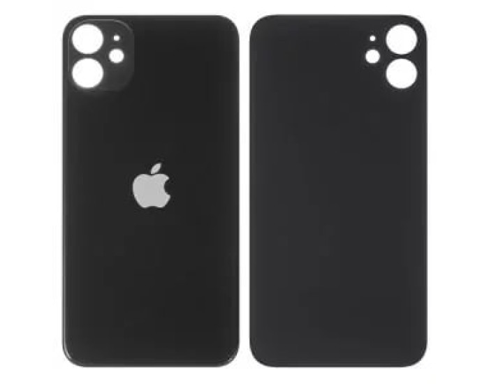 Задняя панель корпуса для iPhone 12 Mini, черная (Big Hole) оригинал