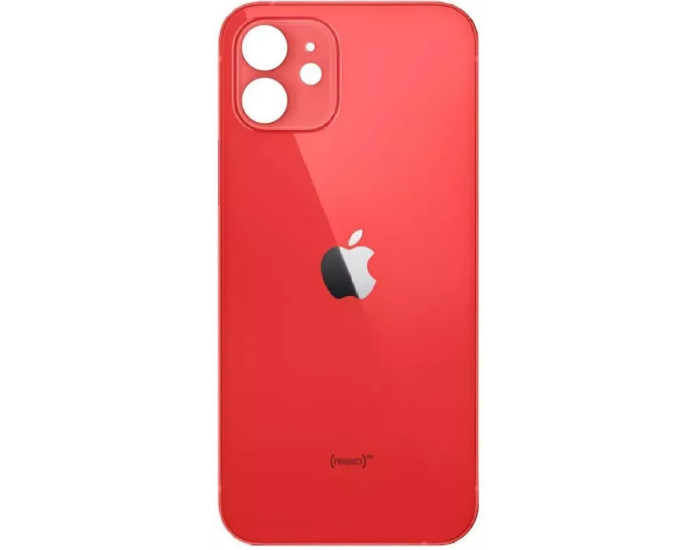 Задняя панель корпуса для iPhone 12 Mini, красная (Big Hole) оригинал