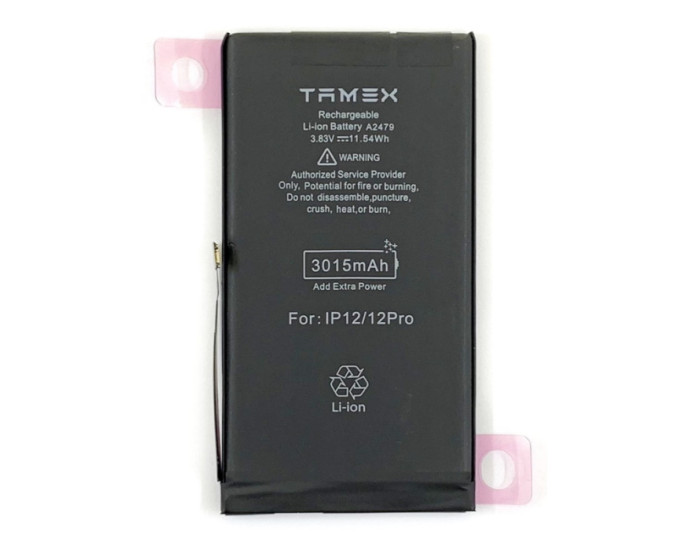 Акумулятор (ZDT) Tamex iPhone 12 /iPhone 12 Pro, 3015 mAh, посилена ємність