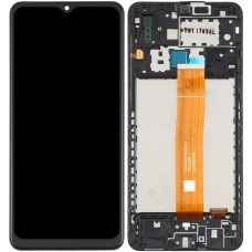 Дисплей с сенсорным экраном (модуль) Samsung A022 A02 / A125 A12 /A127 A12 / A326 A32 5G / M022 M02 / M127 M12 / M326 M32G, REV2.2, черный с рамкой, оригинал