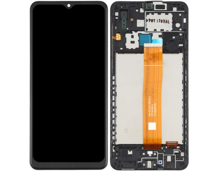 Дисплей с сенсорным экраном (модуль) Samsung A022 A02 /A125 A12 /A127 A12 /A326 A32 5G /M022 M02 /M127 M12 /M326 M32G, REV2.2, черный с рамкой, оригинал