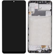 Дисплей з сенсорним екраном (модуль) Samsung M325 Galaxy M32, чорний з рамкою, TFT