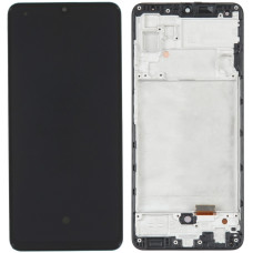 Дисплей с сенсорным экраном (модуль) Samsung A325 A32, черный с рамкой, оригинал