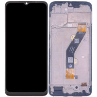 Дисплей з сенсорним екраном (модуль) Tecno Spark 10C, чорний з рамкою