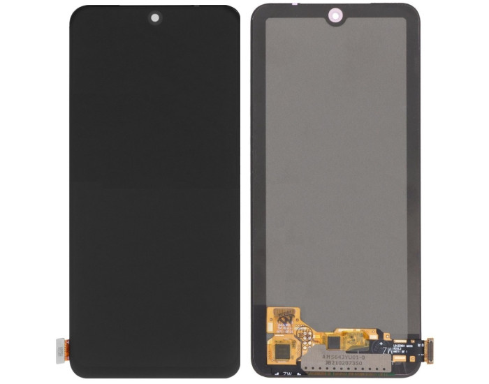 Дисплей з сенсорним екраном (модуль) Xiaomi Poco M4 Pro 4G / Redmi Note 11 / Note 11S / Note 12S, чорний з вузьким обідком, OLED