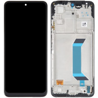 Дисплей с сенсорным экраном (модуль) Xiaomi Poco X5 / Redmi Note 12 5G, черный с рамкой, оригинал