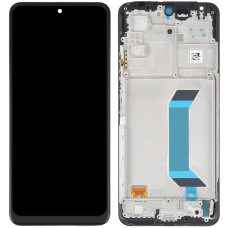 Дисплей с сенсорным экраном (модуль) Xiaomi Poco X5 / Redmi Note 12 5G, черный с рамкой, оригинал