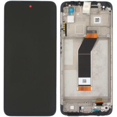 Дисплей с сенсорным экраном (модуль) Xiaomi Redmi 10 (2022), черный с рамкой оригинал