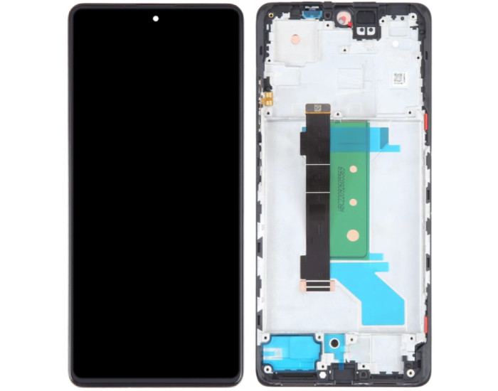 Дисплей з сенсорним екраном (модуль) Xiaomi Redmi Note 12 Pro Plus, чорний з рамкою TFT